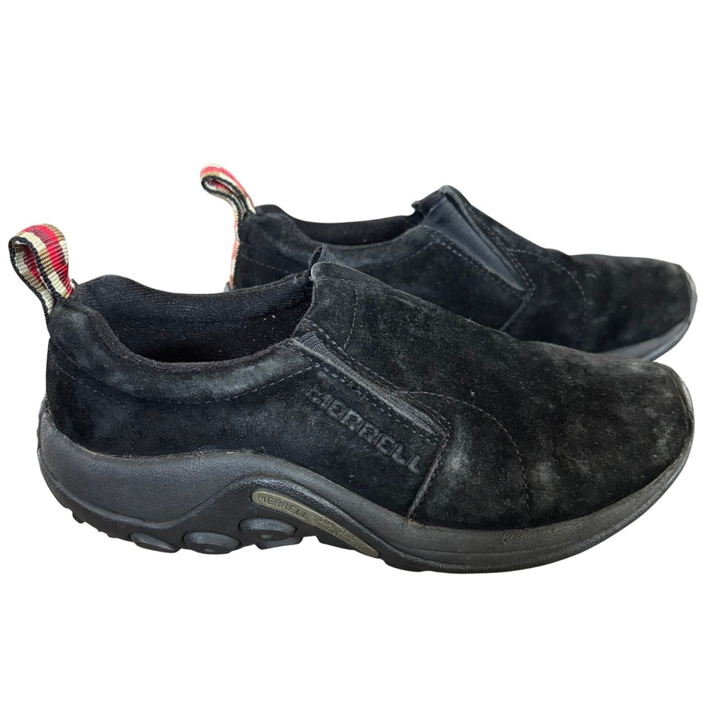 Merrell Jungle Moc Shoes Women's Sz 7 Midnight Black Suede‎